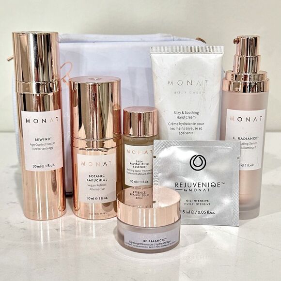 MONAT bundle Rewind, Botanic Bakuchiol, C Radiance, Be Balanced, Rejunenique - Picture 1 of 3